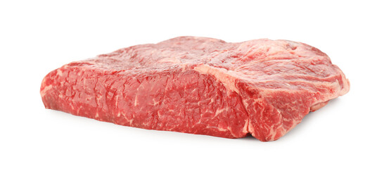 Fresh raw beef cut isolated on white