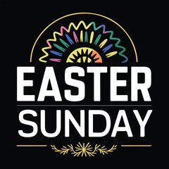Best Happy Easter Day typography T-shirt Design