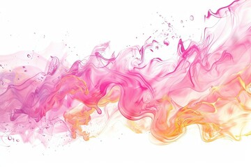 Alcohol ink orange pink texture. Fluid ink abstract background. orange pink abstract painting background.  Generative ai - 765034559