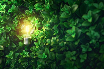 brain glowing of light bulb and light bokeh background. Creative and inspiration.Innovative technology.Energy and environmental concepts. generative ai - 765035388