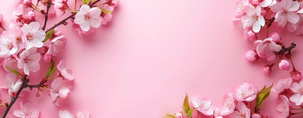 Fototapeta na wymiar Sacura cherry flowers