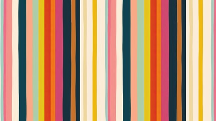 Vibrant seamless pattern: colorful stripes background for design projects