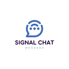 Signal chat social network logo
