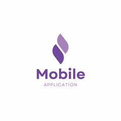 Mobile company logo abstract