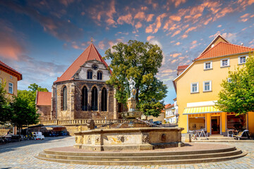 Altstadt von Arnstadt, Thüringen, Deutschland 