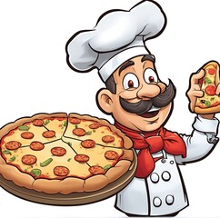 Happy 3D pizza slice character giving a thumbs up Generative AI