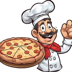 Happy 3D pizza slice character giving a thumbs up Generative AI