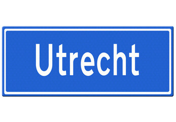 Digital illustration - Utrecht city sign