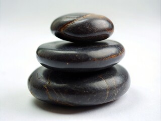 Close-Up of Thai Hot Stones Stacked