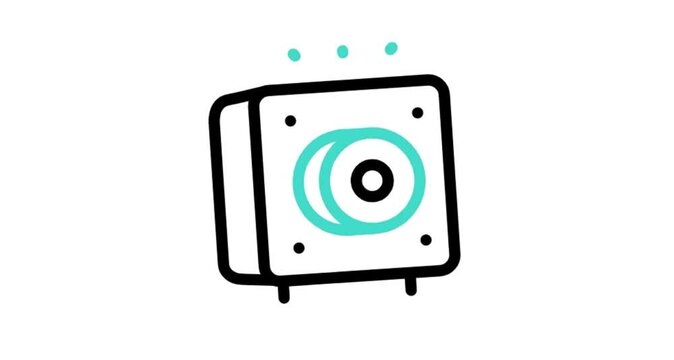 speakers icon animated videos