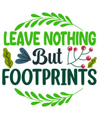 Fototapeta premium Leave Nothing but Footprints