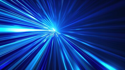 blue abstract background, technology light speed concept