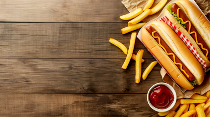 Hot Dog with Mustard - obrazy, fototapety, plakaty