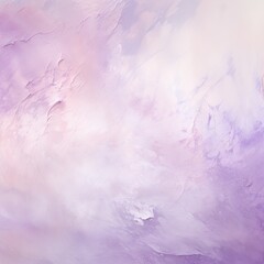 Lilac and white painting with abstract wave patterns