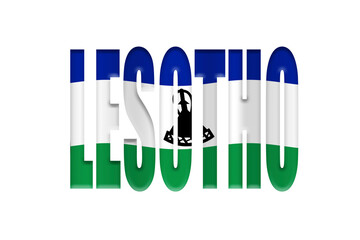 Flag -  Lesotho, Lesothan.flag, flags, place, symbol, symbols, national, country, nation, land - Powered by Adobe