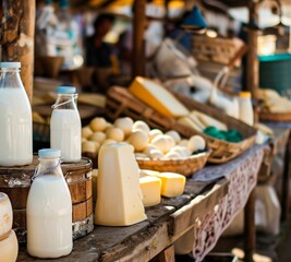 Marking World Milk Day, imagine a quaint village market bustling with activity as vendors proudly display their dairy products
