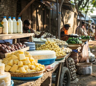 Marking World Milk Day, imagine a quaint village market bustling with activity as vendors proudly display their dairy products. Wheels of cheese, buckets of fresh cream,