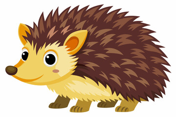 hedgehog isolated on white background