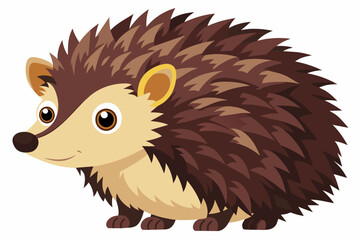 hedgehog isolated on white background
