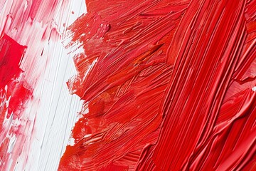Abstract red acrylic painting background. generative ai - 765056988