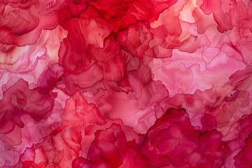 Fototapeta premium Alcohol ink red texture. Fluid ink abstract background. red abstract painting background. Generative ai