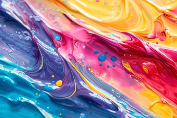 colorful paint smeared oil paint background. generative ai - 765057178