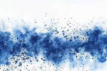 blue watercolor splatter stain texture background design. Generative AI - 765057361