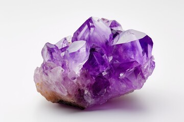 Enchanting Amethyst gemstone purple. Luxury stone. Generate Ai