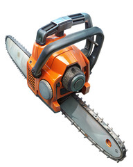 Fototapeta premium Chainsaw isolated on transparent background