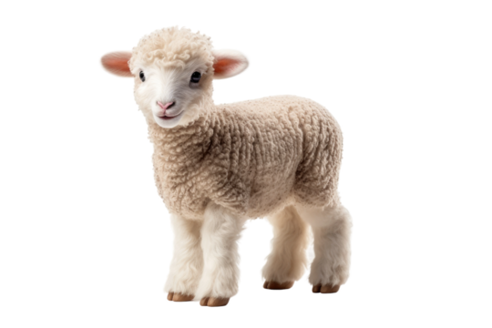 Gentle Lamb Radiates Innocence.