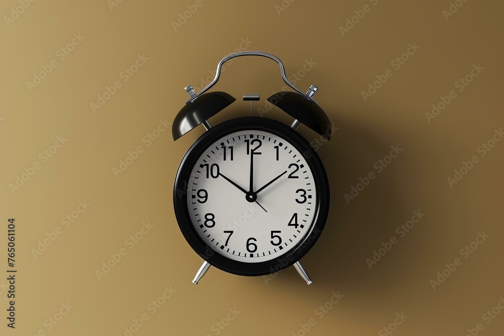 Poster mechanical analog flip clock. retro display. generate ai