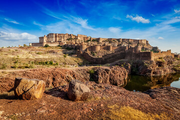 Majestic Mehrangarh Fort in Jodhpur, Rajasthan, India