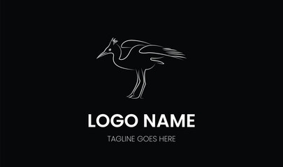 bird, logo, active, minimalist, modern, combination mark, logo, logo mark, logo folio,