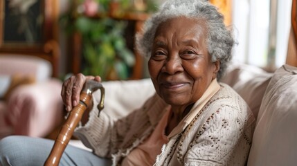 Senior woman in a nursing home