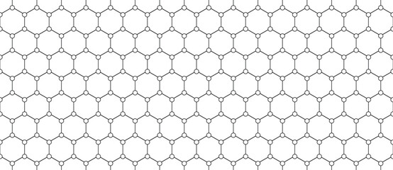 Hexagon vector abstract geometric technology seamless cubes background. Halftone hex retro simple pattern. Minimal style dynamic tech wallpaper. Vector illustration. Concept motif for header, poster - obrazy, fototapety, plakaty