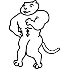 Cat worker character more energy stickers more energy more foot works pop cat pop art culture