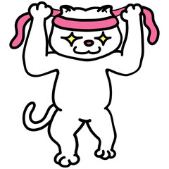 Cat worker character more energy stickers more energy more foot works pop cat pop art culture