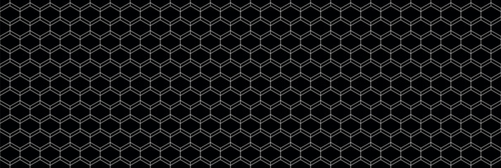 Vector modern seamless geometry pattern hexagon, black and white honeycomb abstract geometric background, subtle pillow print, monochrome retro texture, hipster fashion design