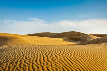 Dunes of Thar Desert. Sam Sand dunes, Rajasthan, India - 765068388