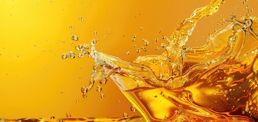 Biodiesel production from cooking oil, solid color background