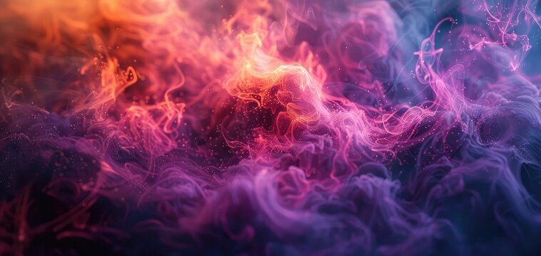 Plasma gasification converting waste into energy, solid color background