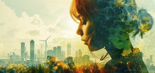 Community-based renewable energy projects and co-ops, solid color background