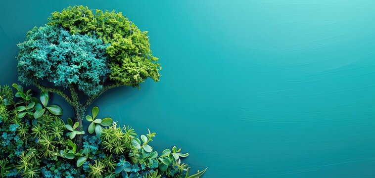 Educational programs and initiatives promoting environmental stewardship, solid color background