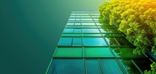 Advancements in green building materials and architecture, solid color background