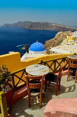 Fototapeten santorini island oia city greece summer tourist resort © sea and sun