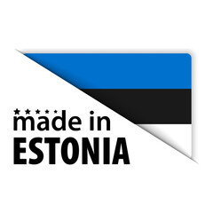 Made in Estonia graphic and label.