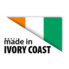 Made in IvoryCoast graphic and label.