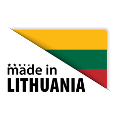 Made in Lithuania graphic and label.