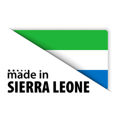 Made in Sierra Leone graphic and label.
