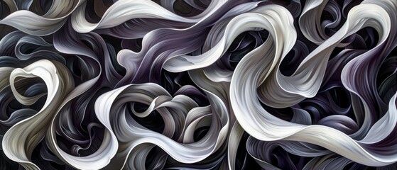 Fototapeta premium A picture of a black-white background with swirling grays